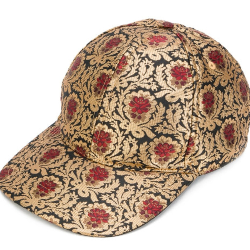 Dolce and gabana gold and rose cap